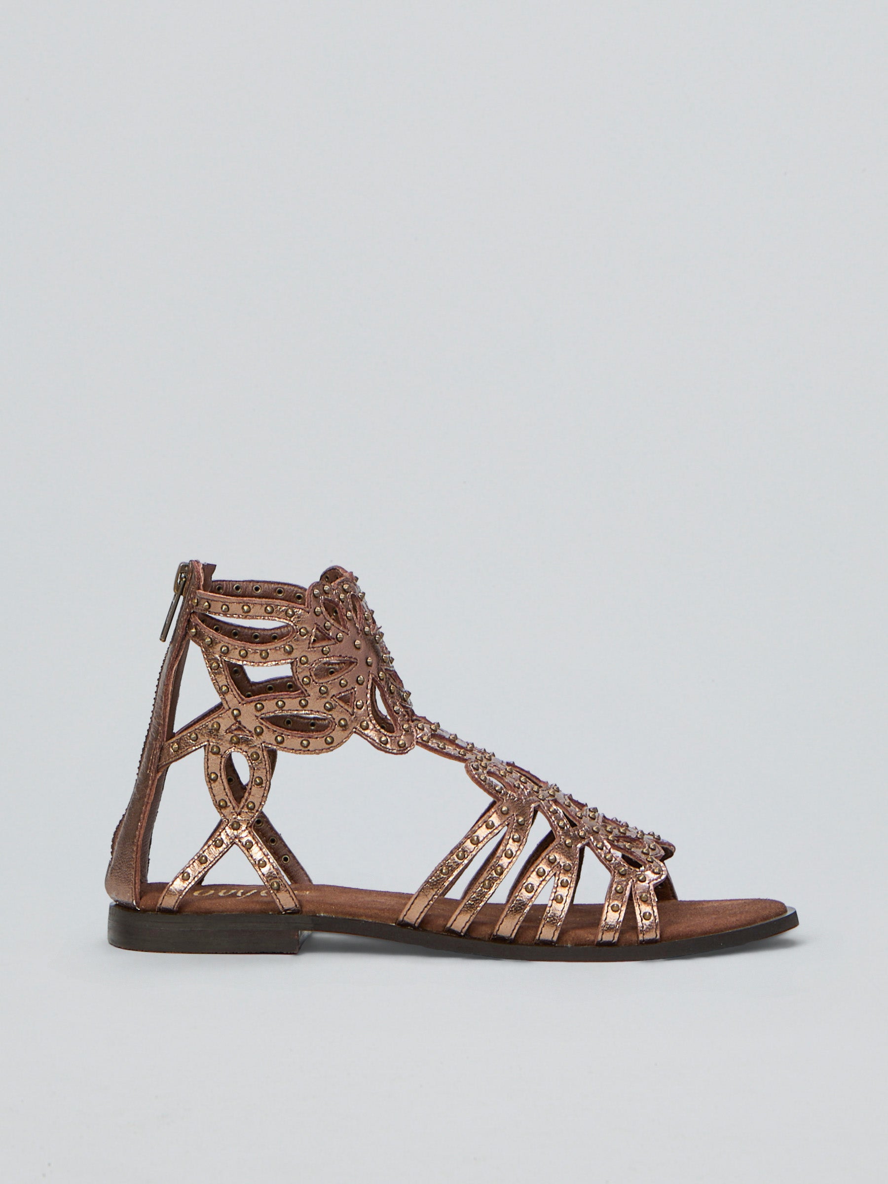 Sandali in pelle laminata