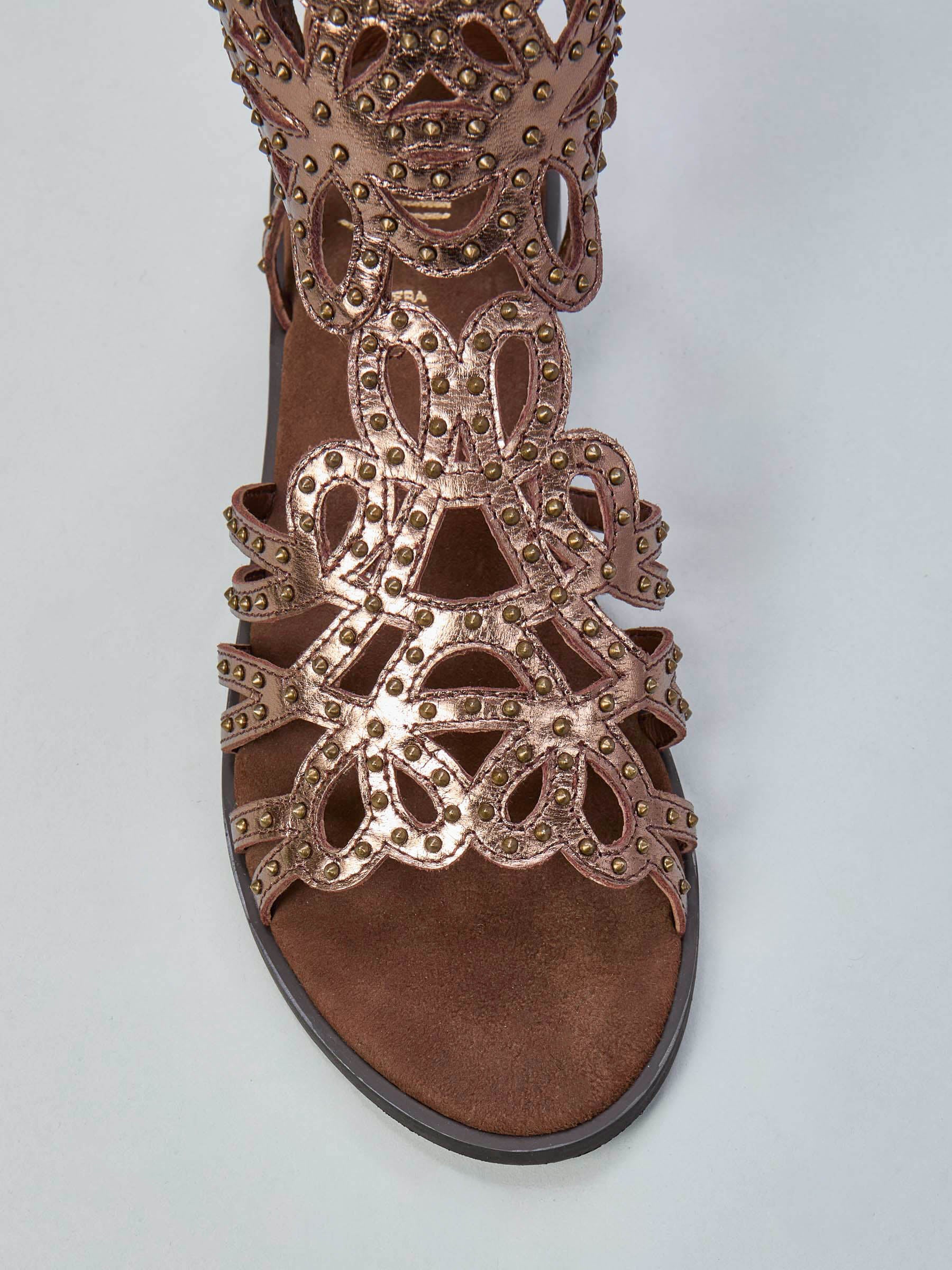 Sandali in pelle laminata