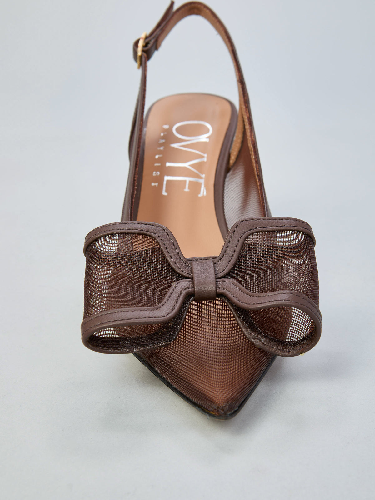 Mesh slingback