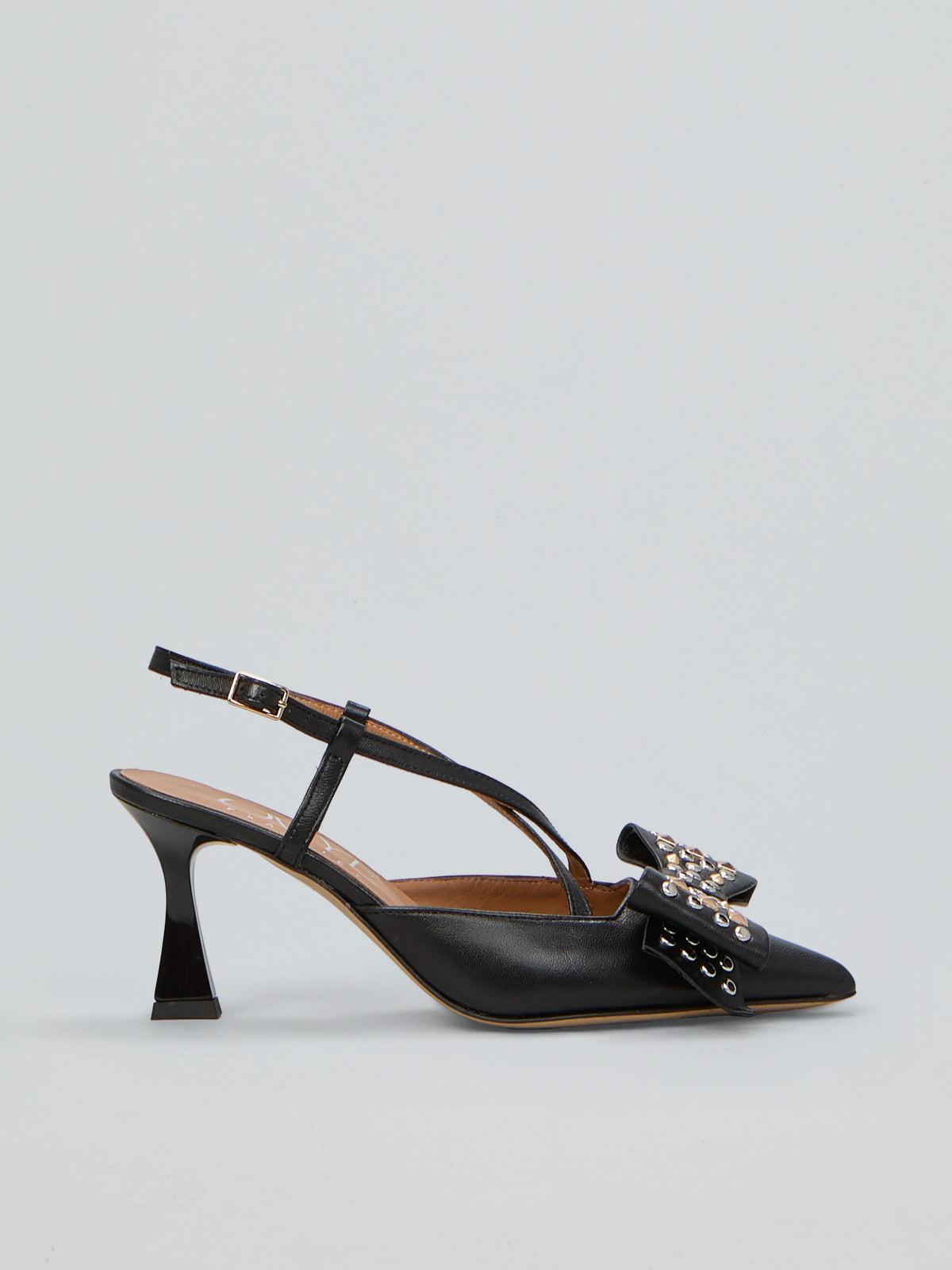 Slingpumps aus Leder