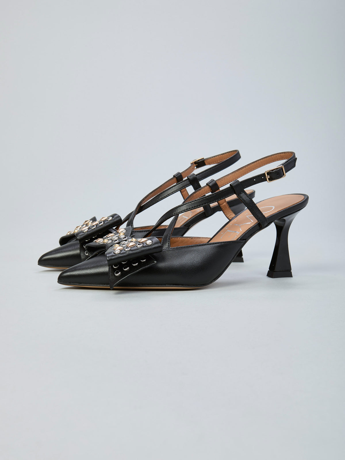 Slingpumps aus Leder