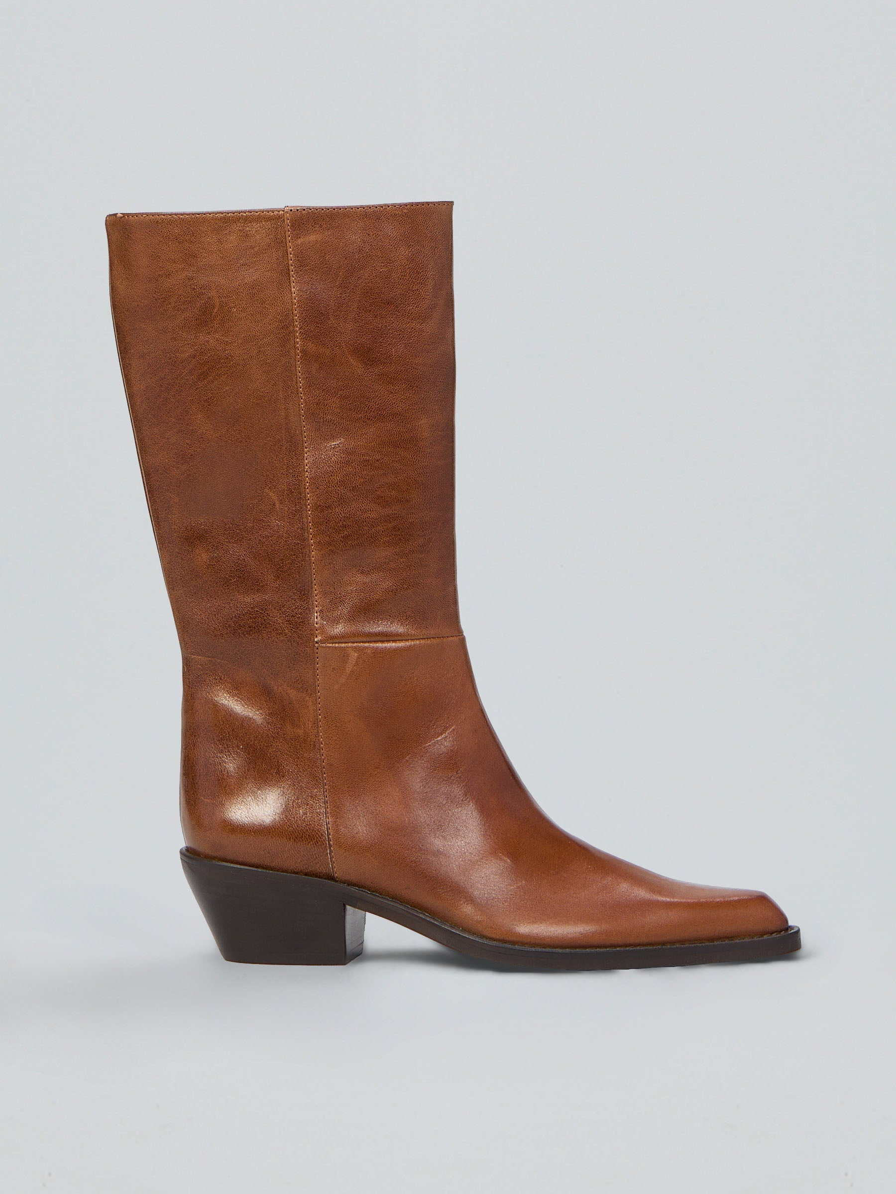 Leather boots