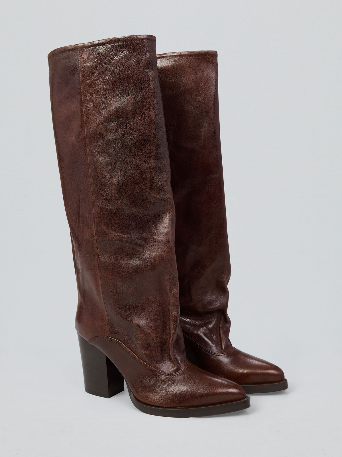 Leather boots