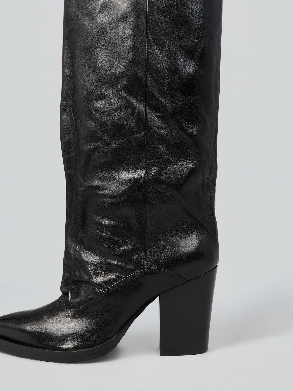Leather boots