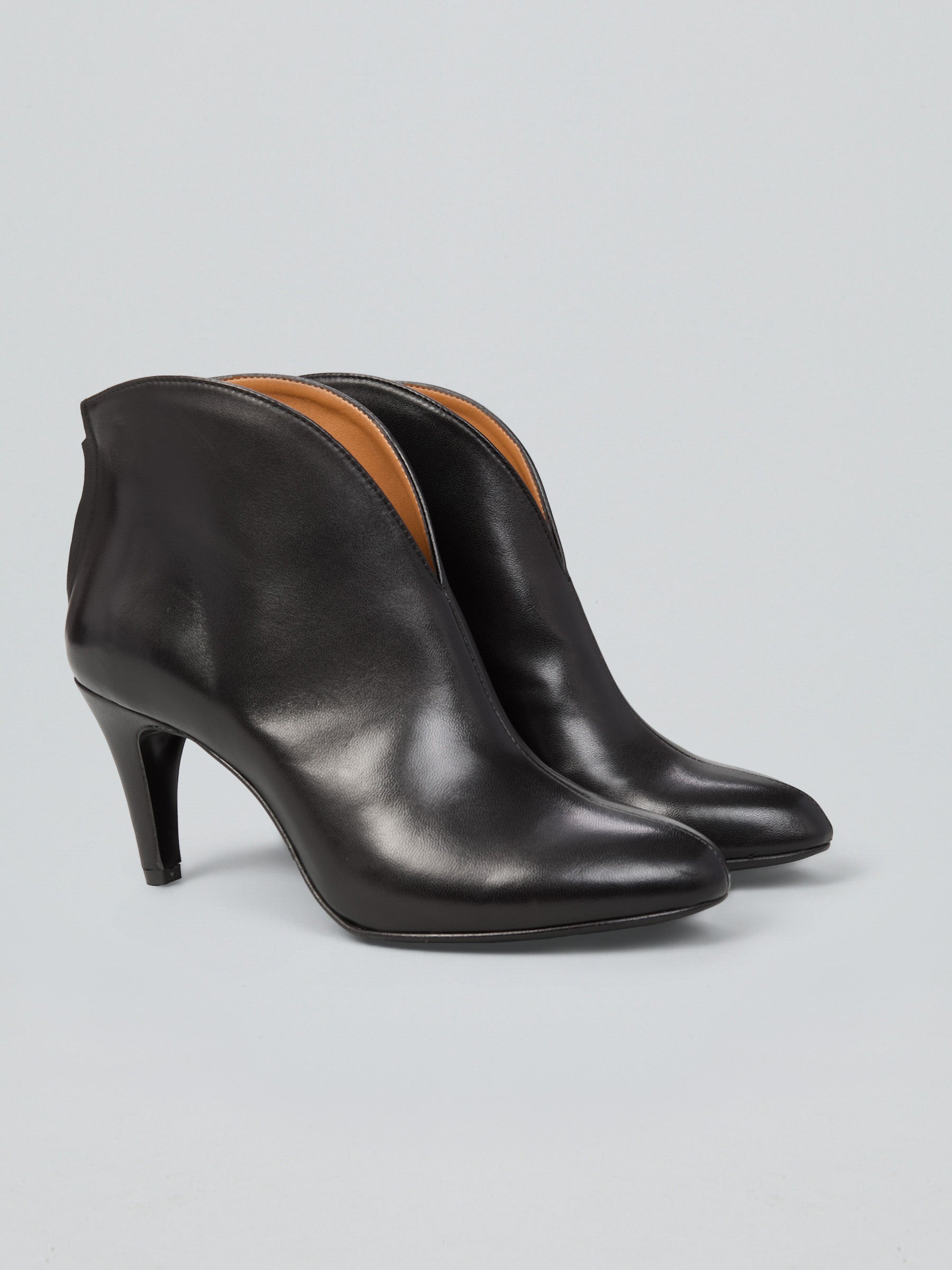 Leather ankle boots
