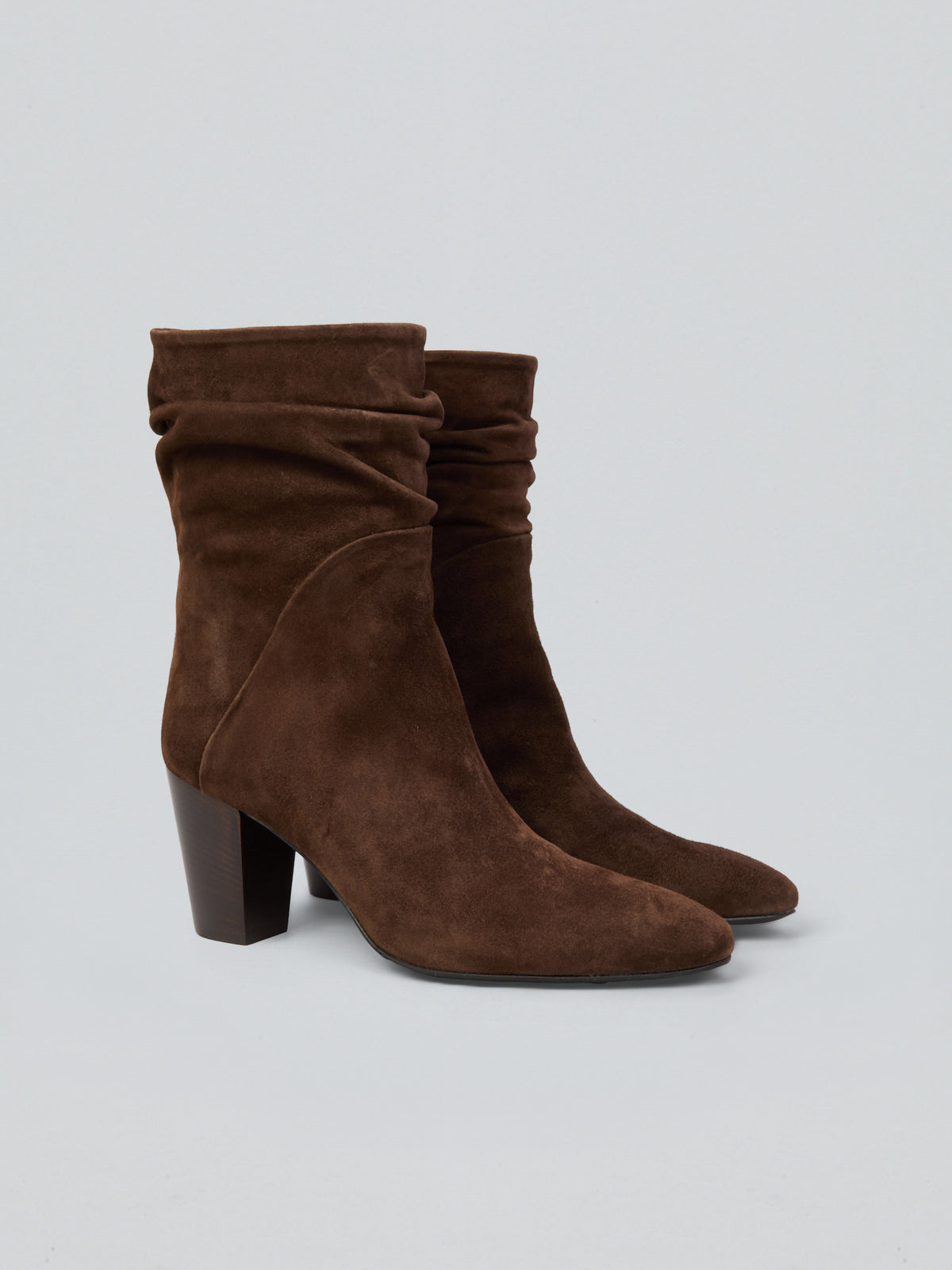 Suede ankle boot