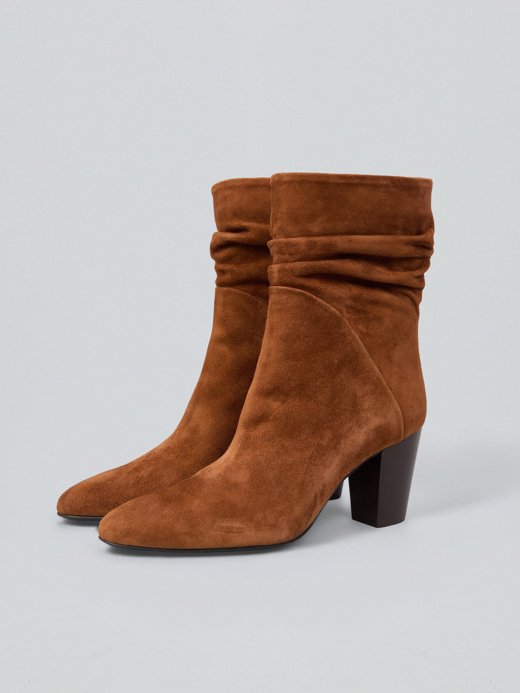 Suede ankle boot