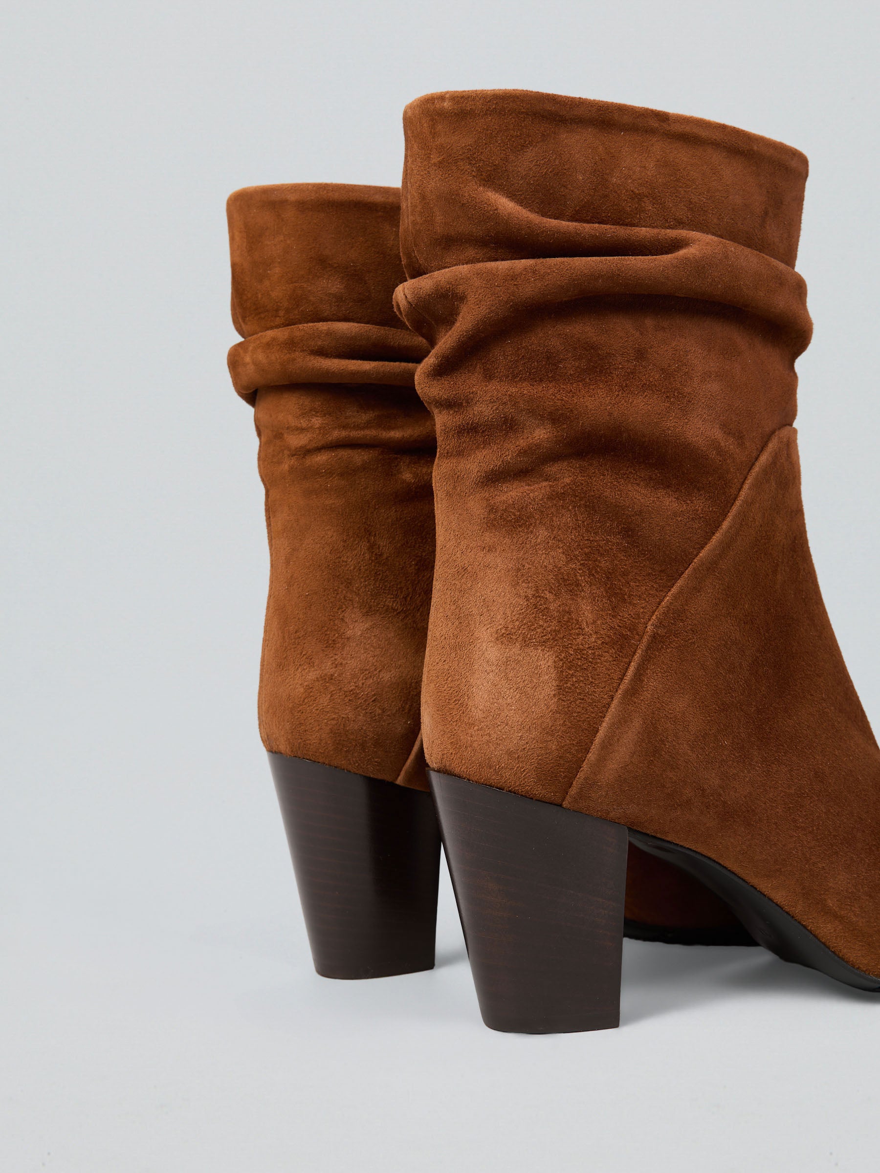 Suede ankle boot