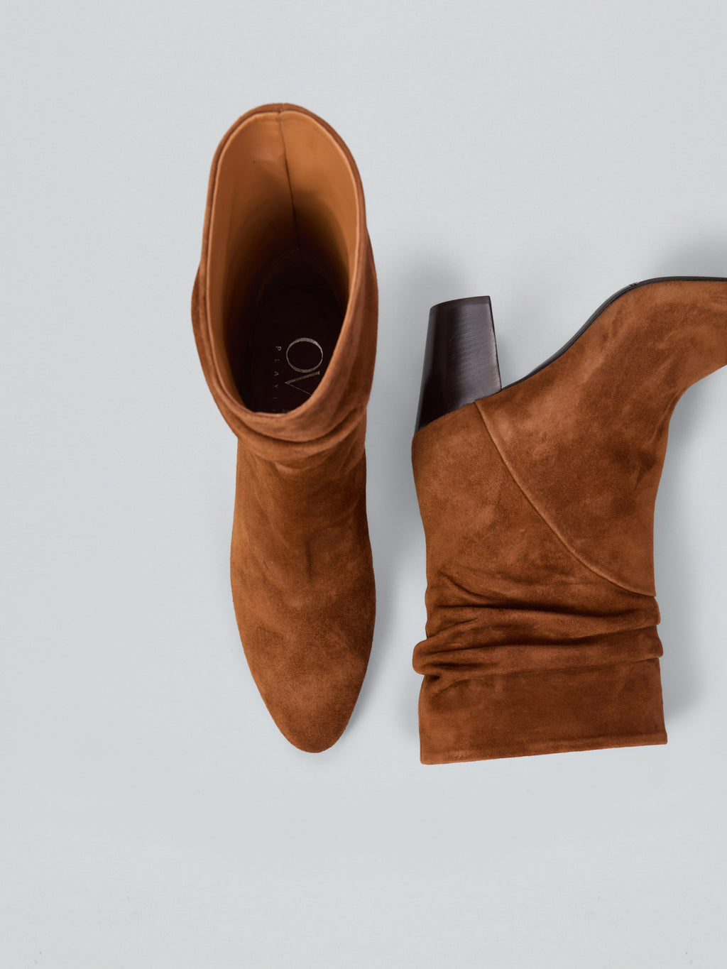Suede ankle boot