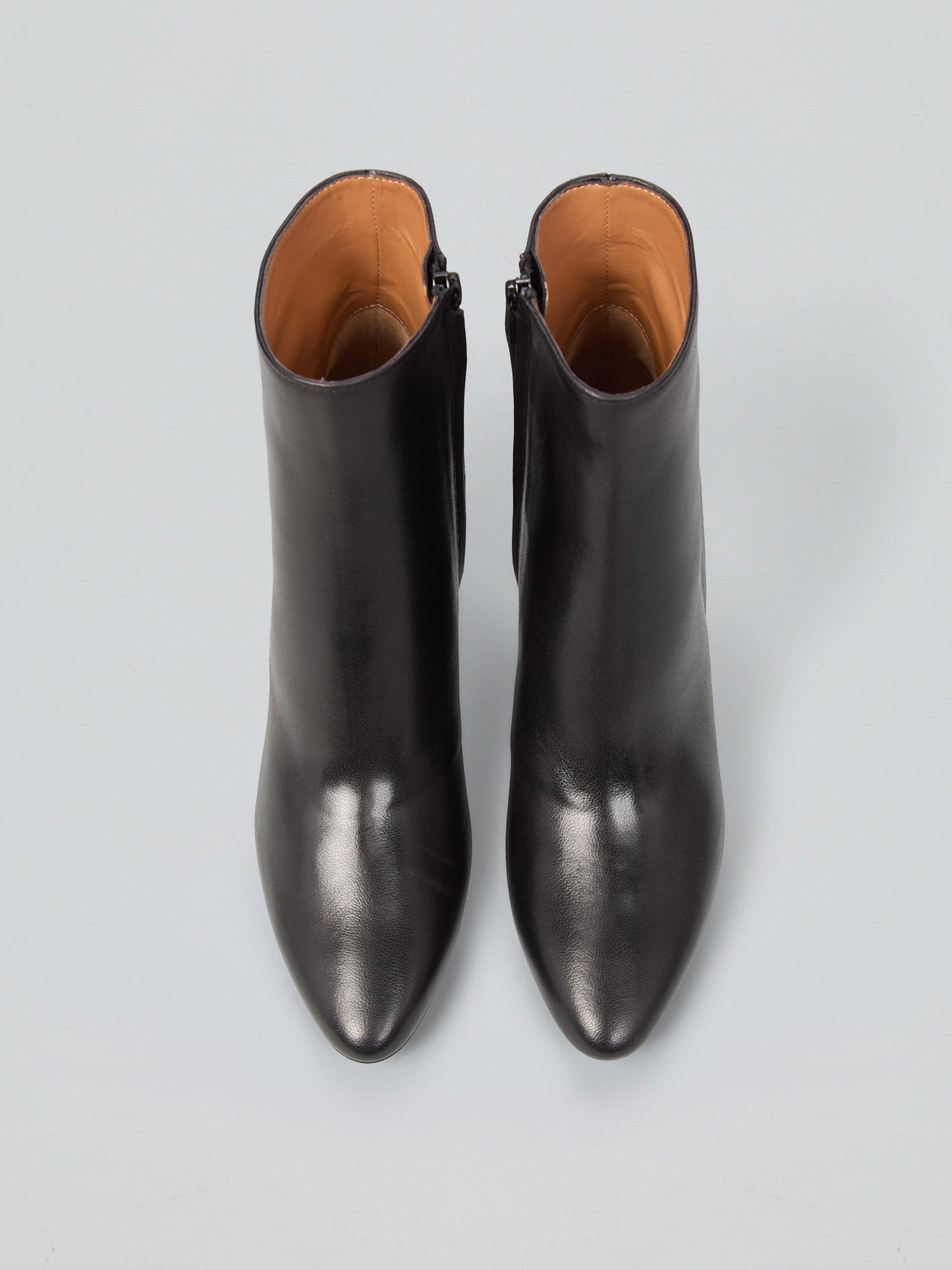 Leather ankle boots