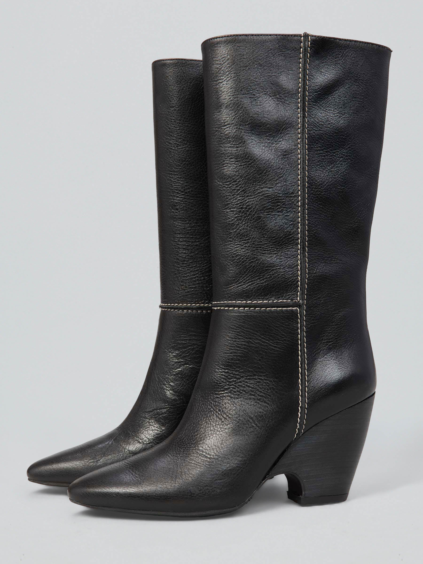 Leather boots