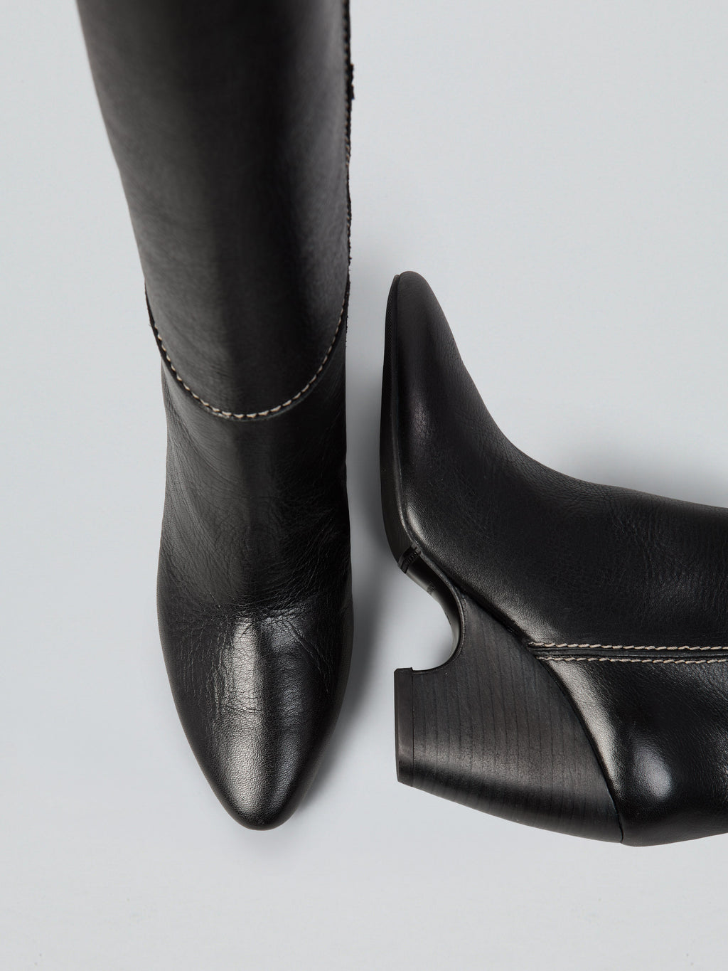 Leather boots