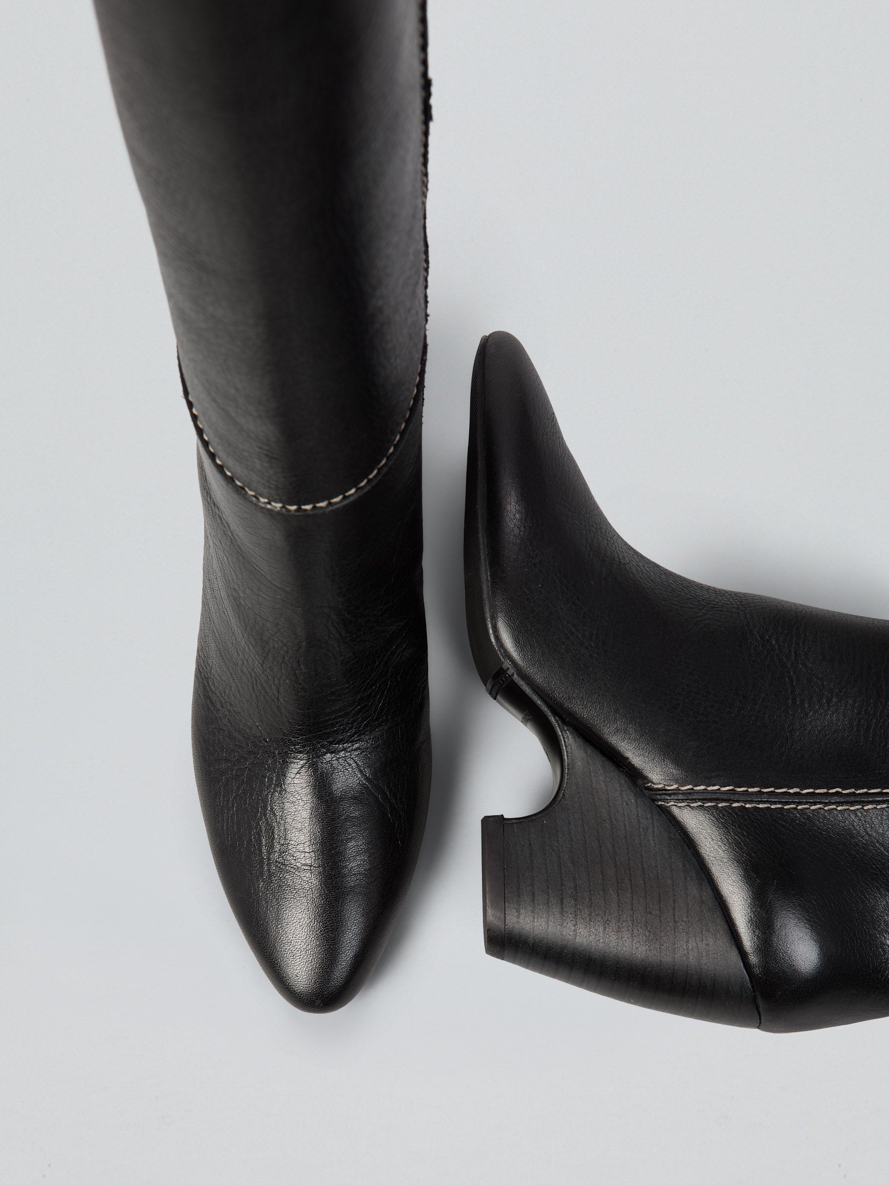 Leather boots