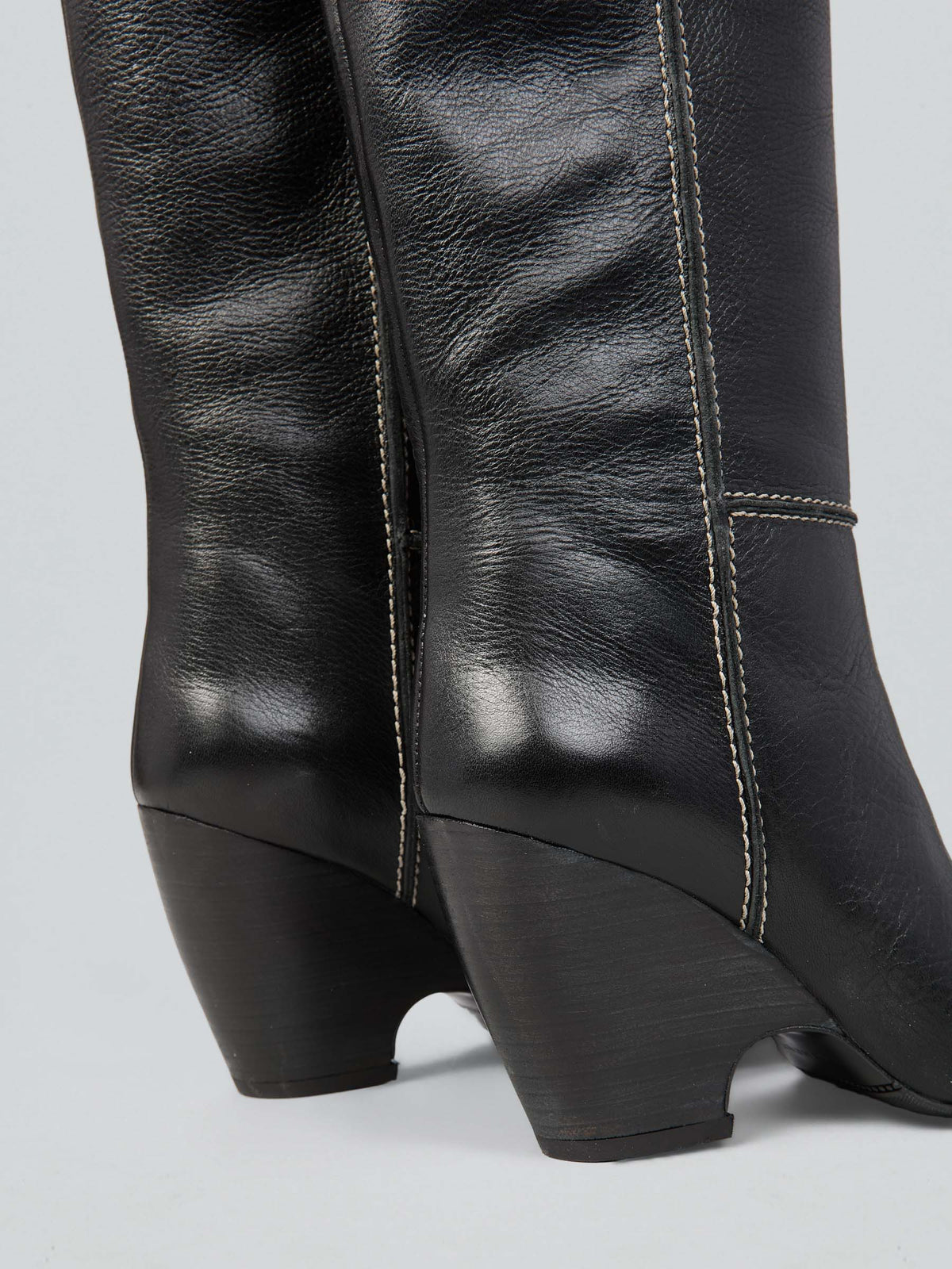 Leather boots