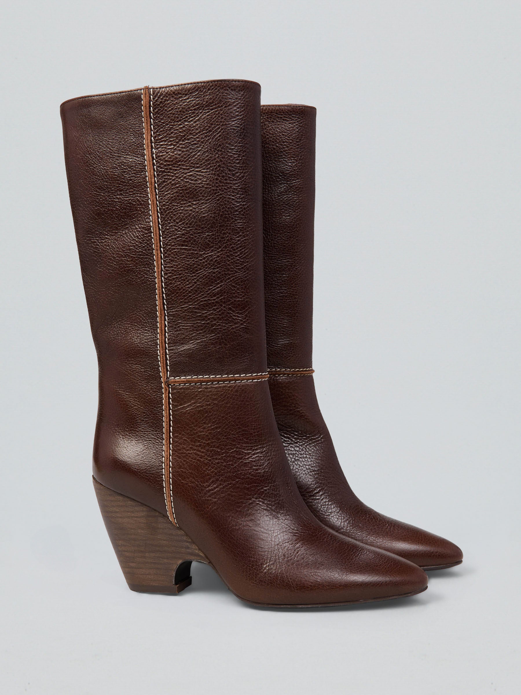 Leather boots