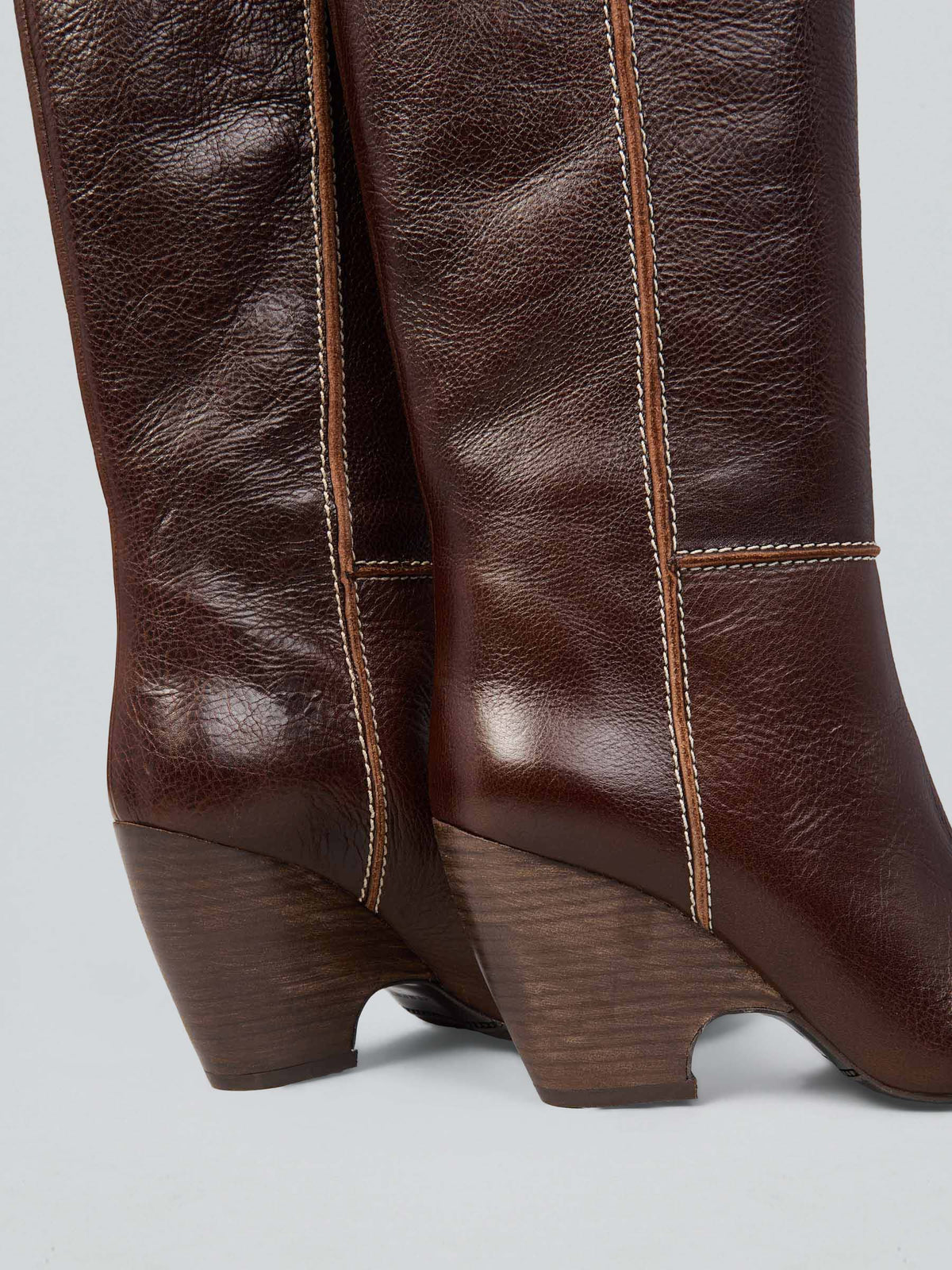 Leather boots