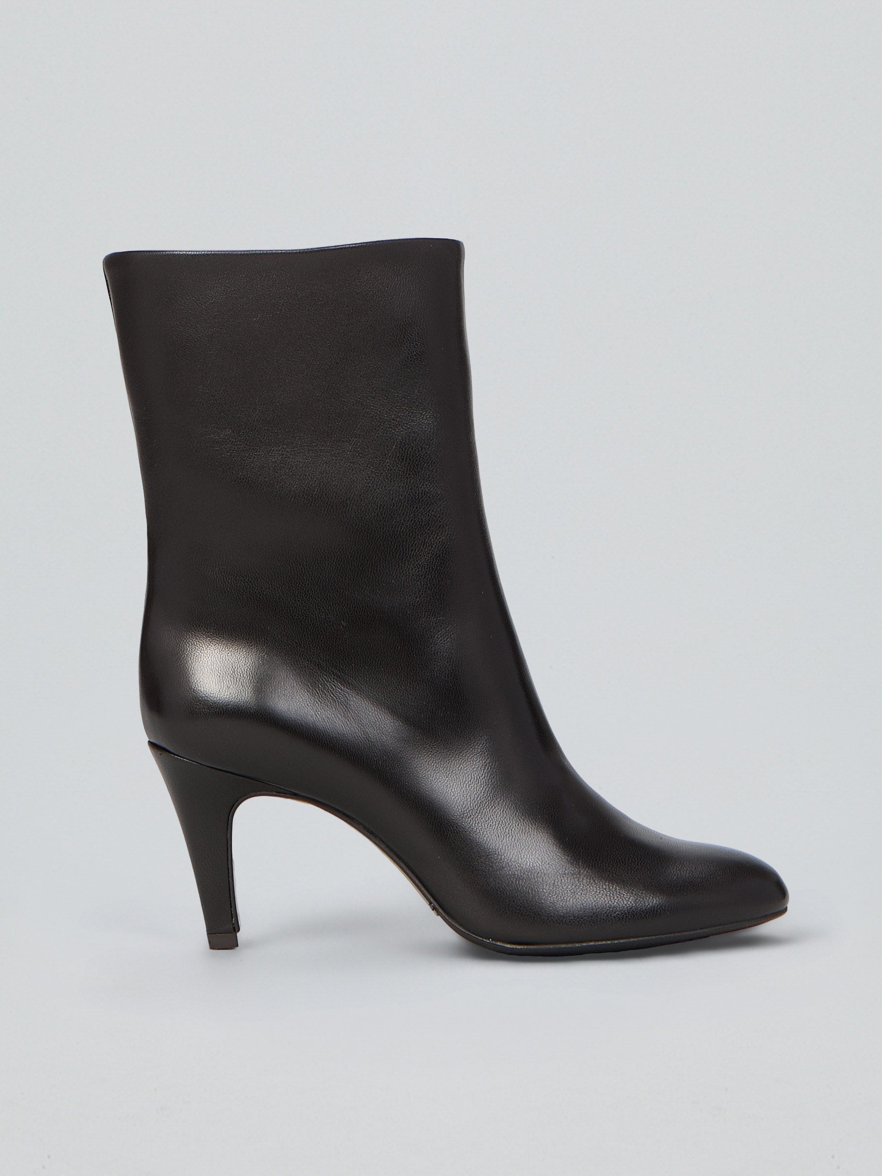 Leather ankle boots