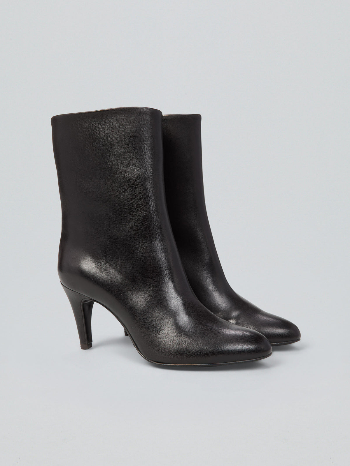 Leather ankle boots
