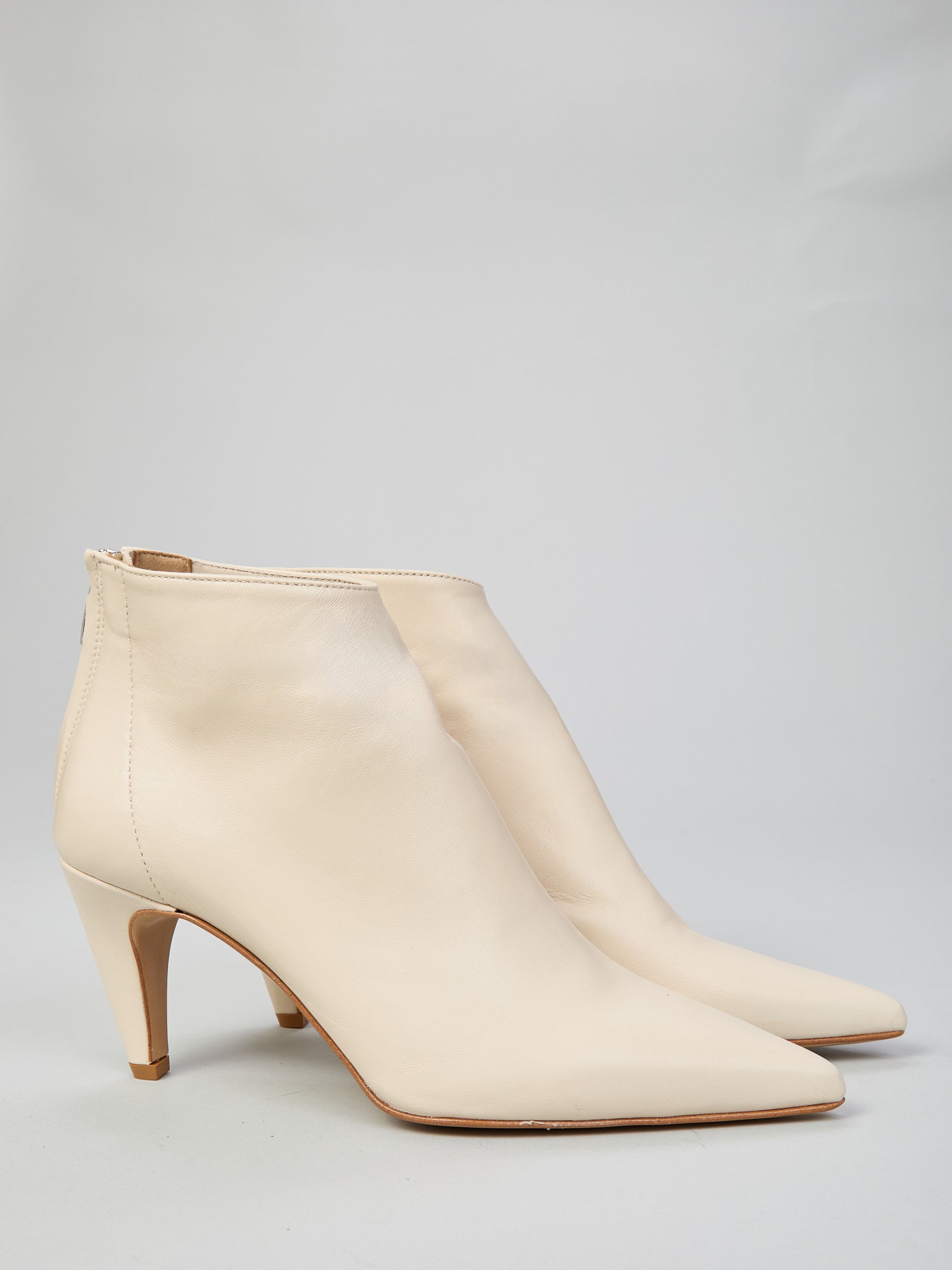 Leather ankle boots