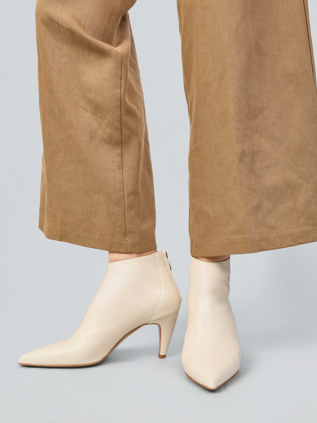 Leather ankle boots