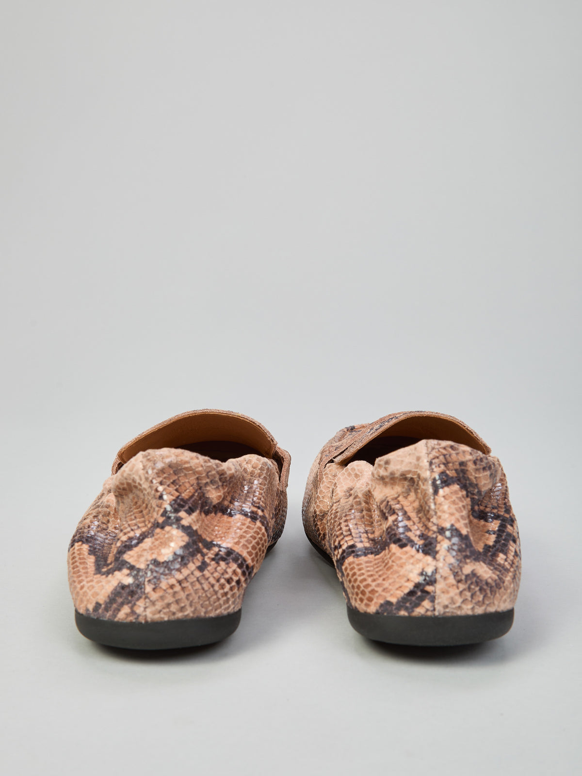 Python print leather loafers
