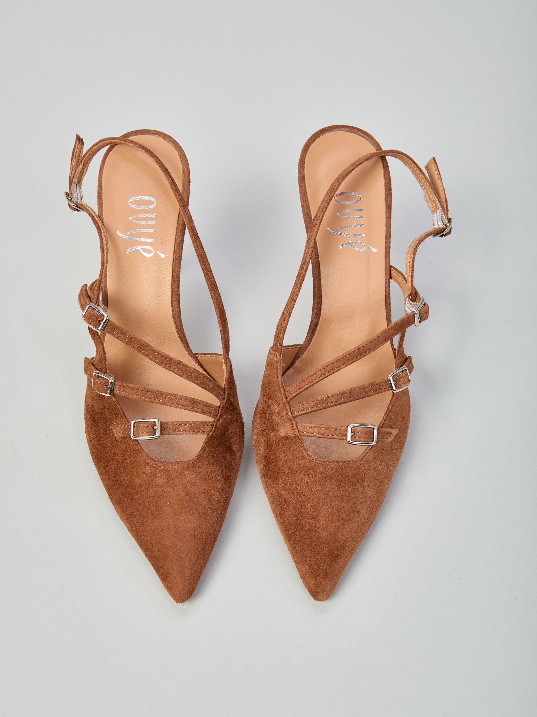 Slingback aus Wildleder