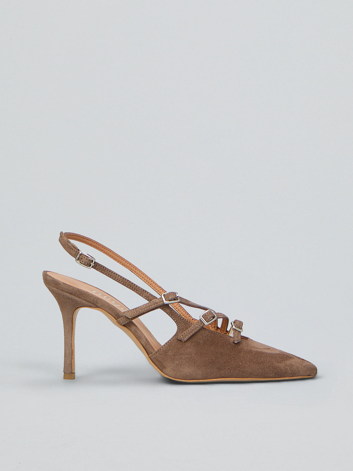 Wildleder-Slingpumps