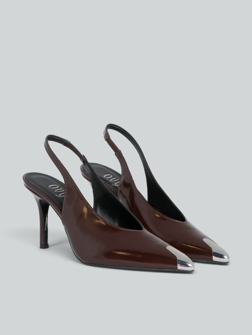 Slingpumps aus Leder