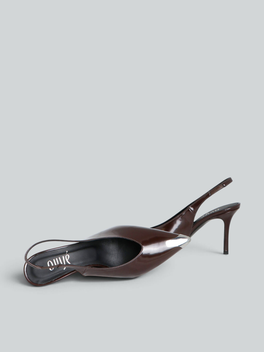 Slingpumps aus Leder
