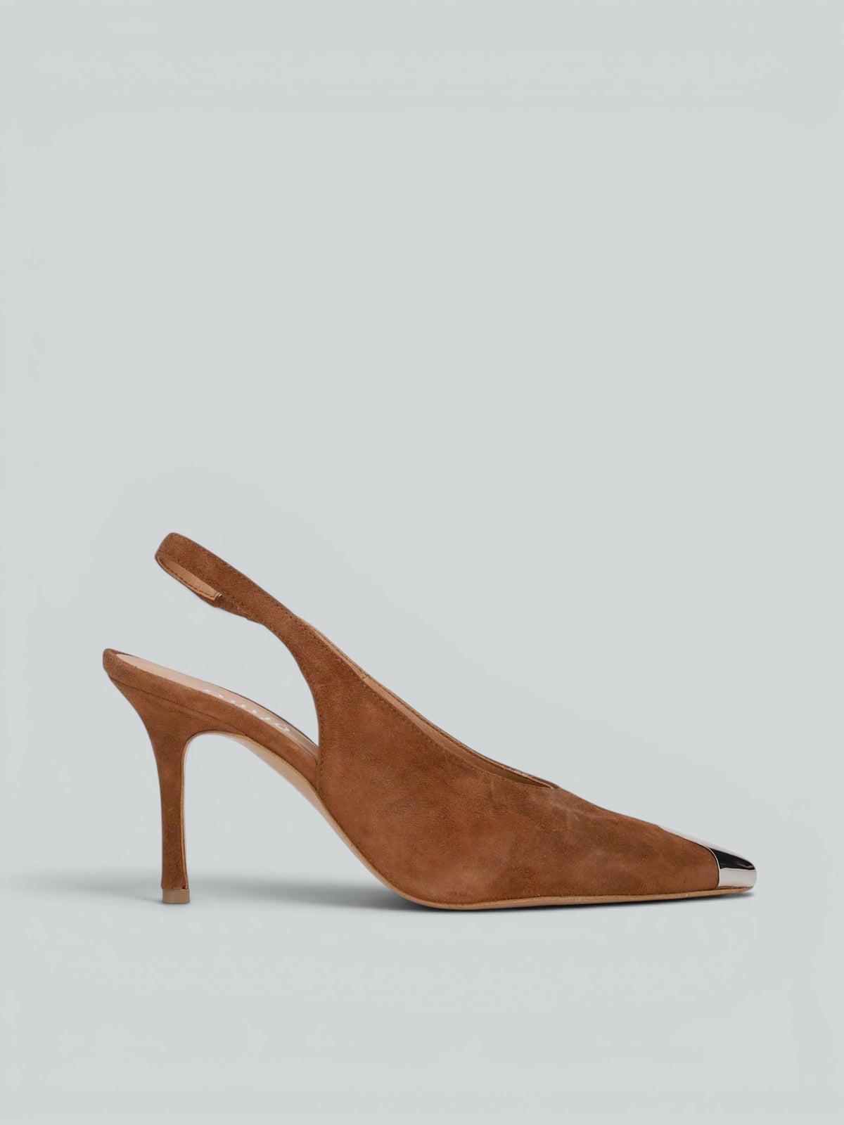 Slingpumps aus Veloursleder