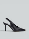 Slingpumps aus Leder
