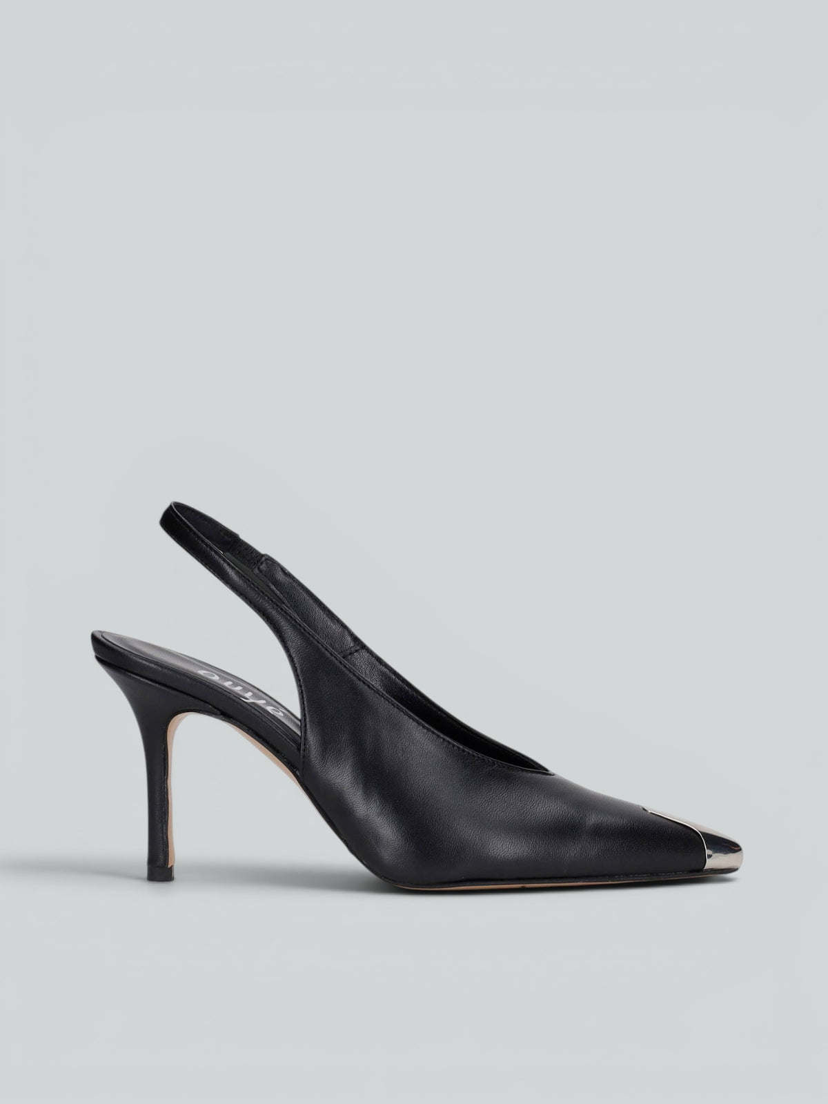 Slingpumps aus Leder