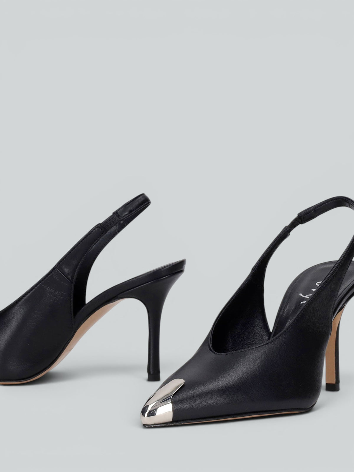 Slingpumps aus Leder