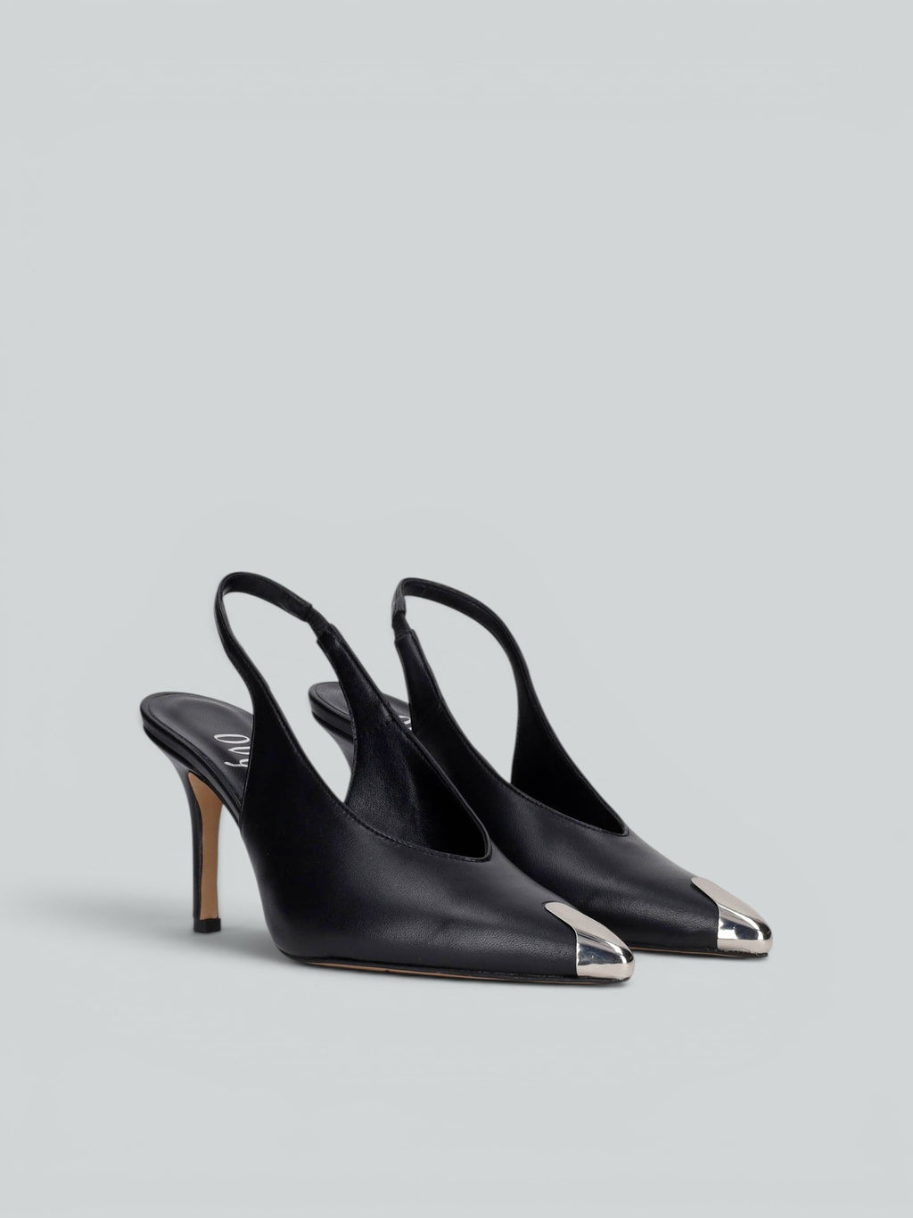 Slingpumps aus Leder