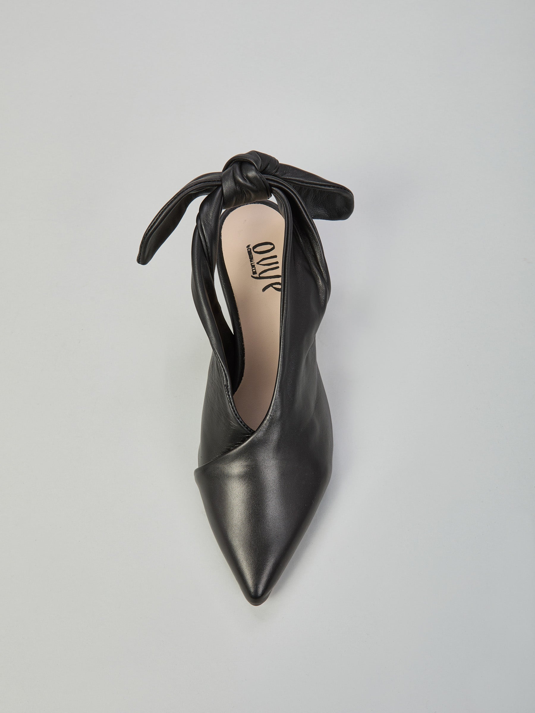 Slingpumps aus Leder