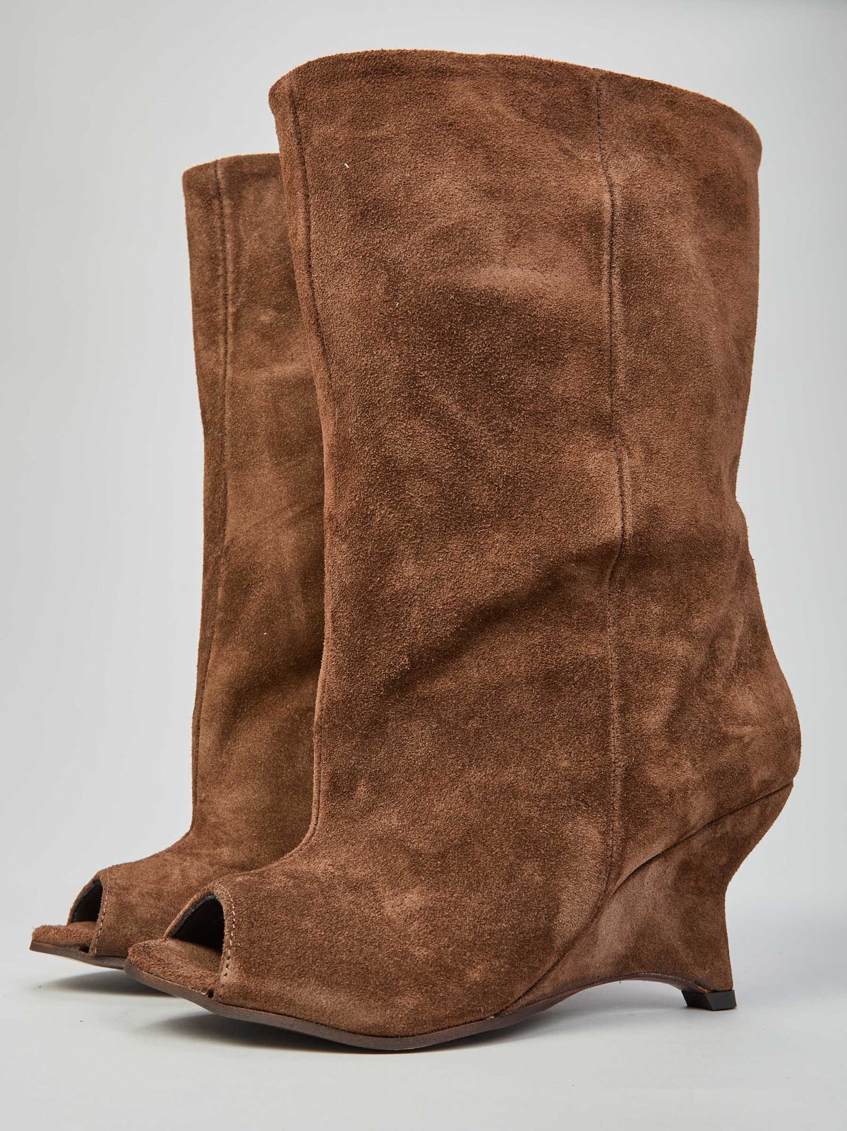 Offener Boot aus Wildleder