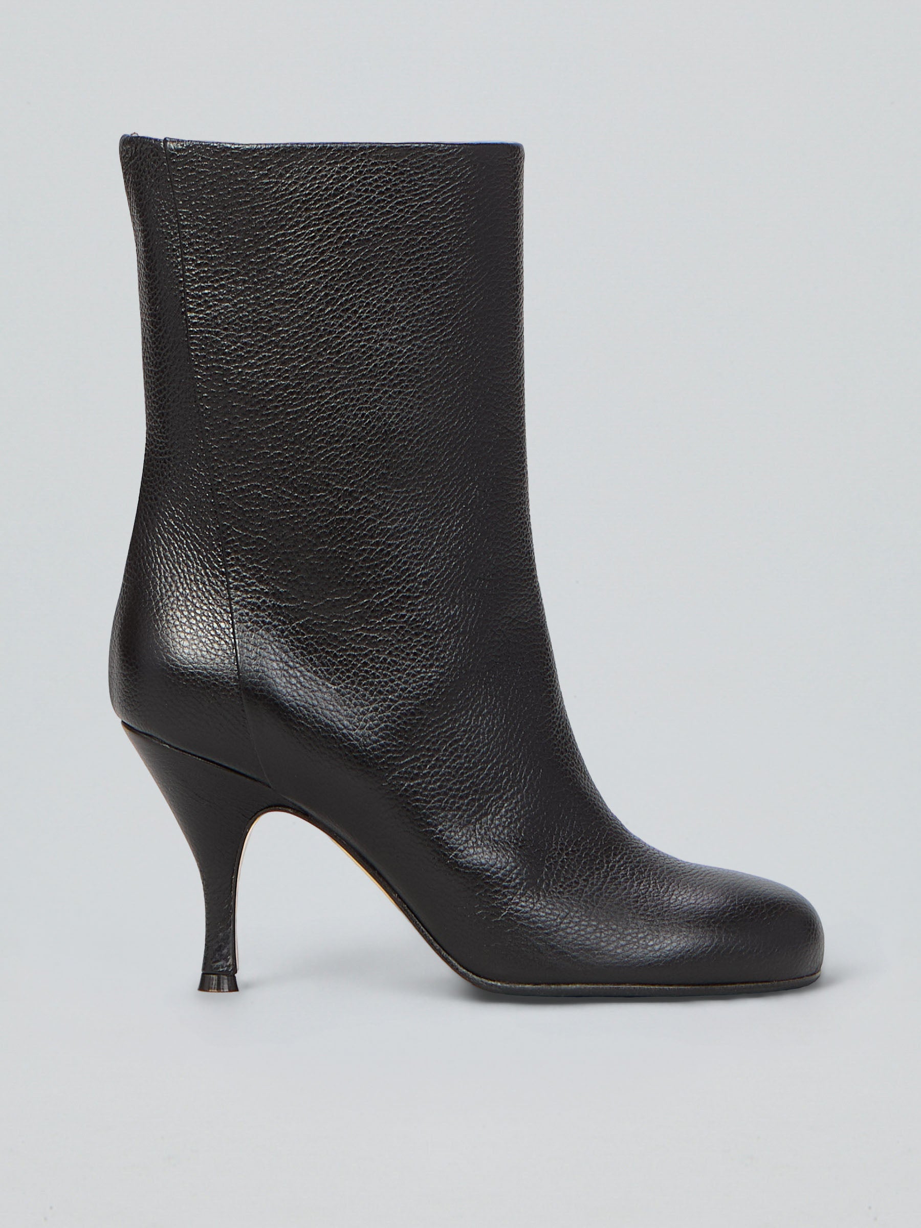 Leather ankle boots