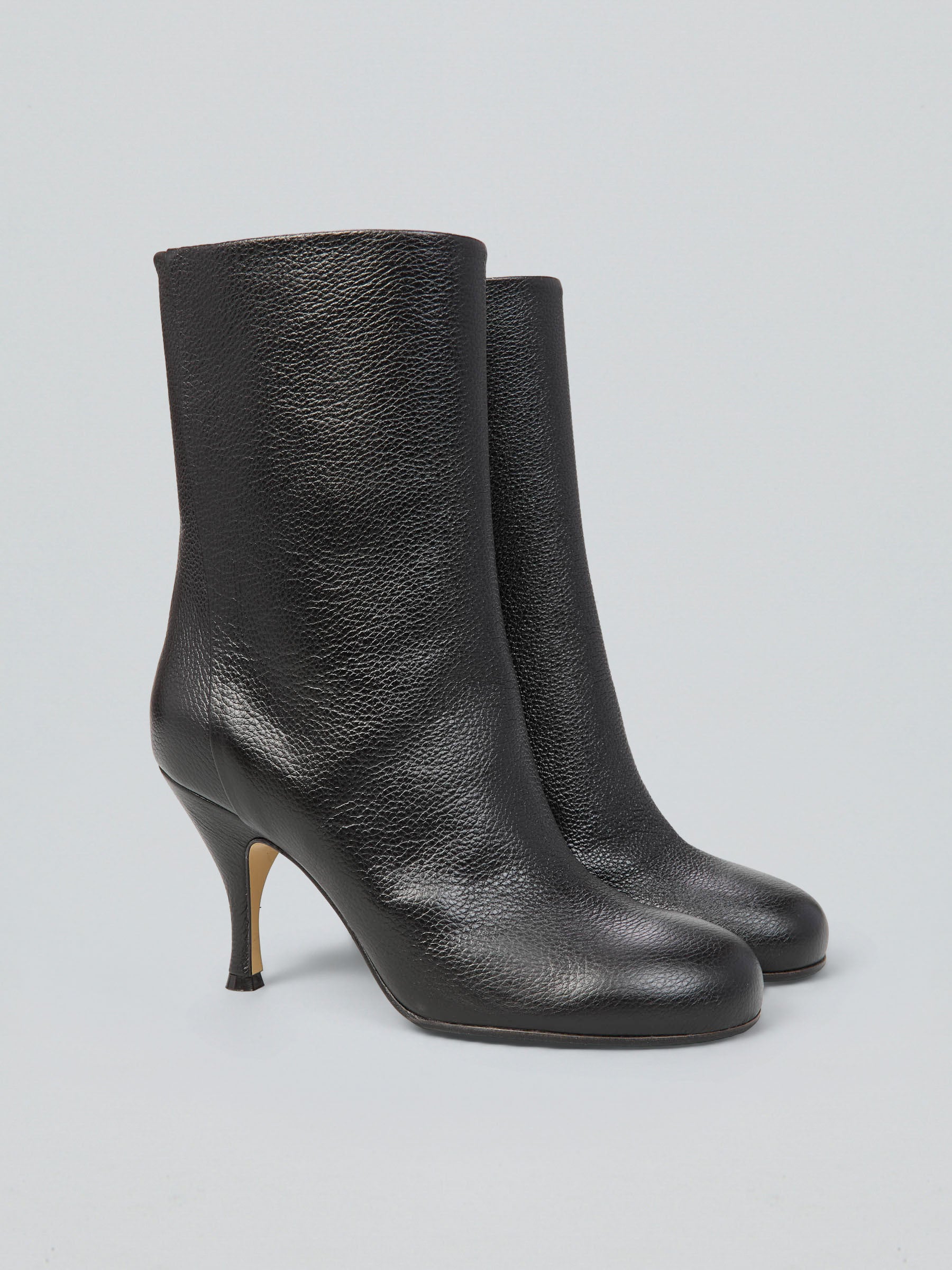 Leather ankle boots