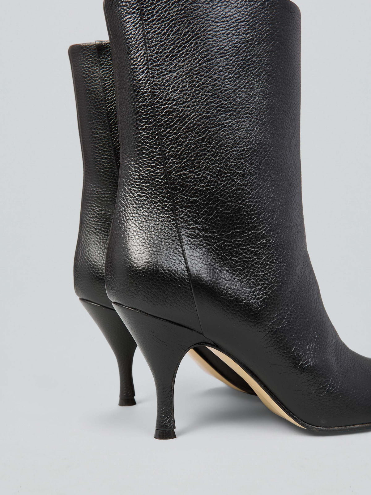 Leather ankle boots