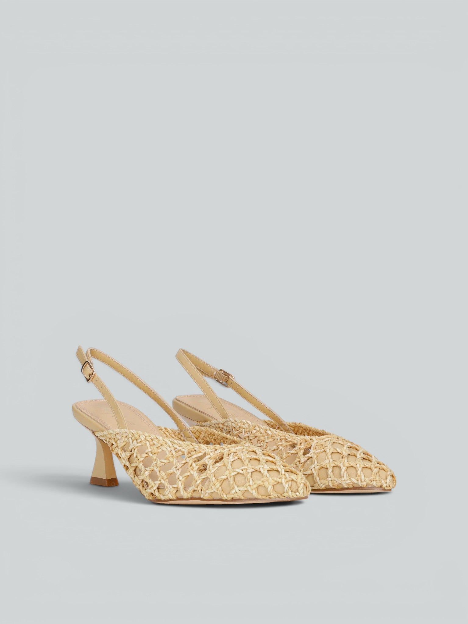 Woven slingback