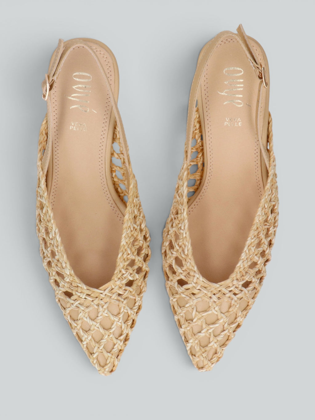 Woven slingback