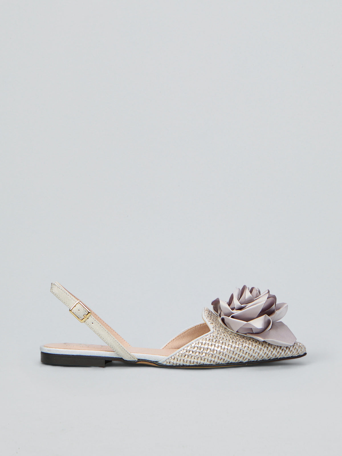 Fabric slingback ballet flats