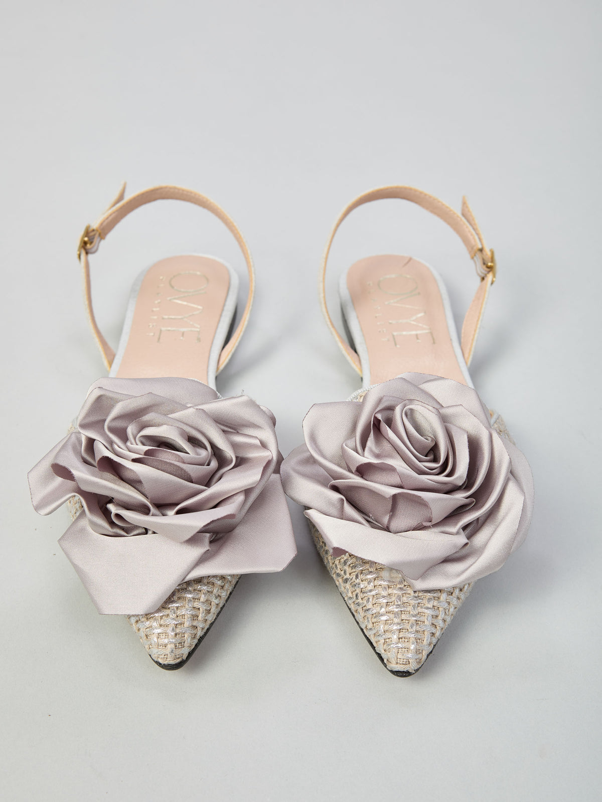 Fabric slingback ballet flats