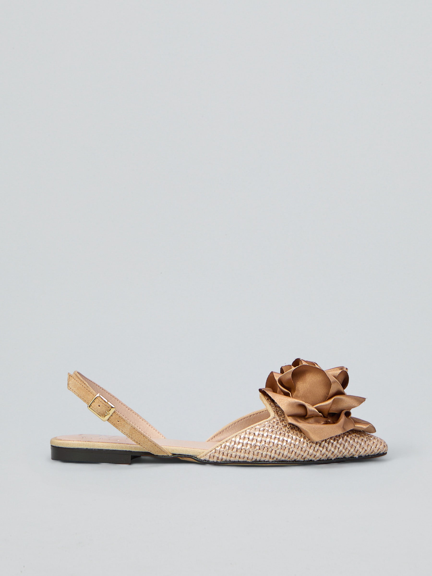 Fabric slingback ballet flats