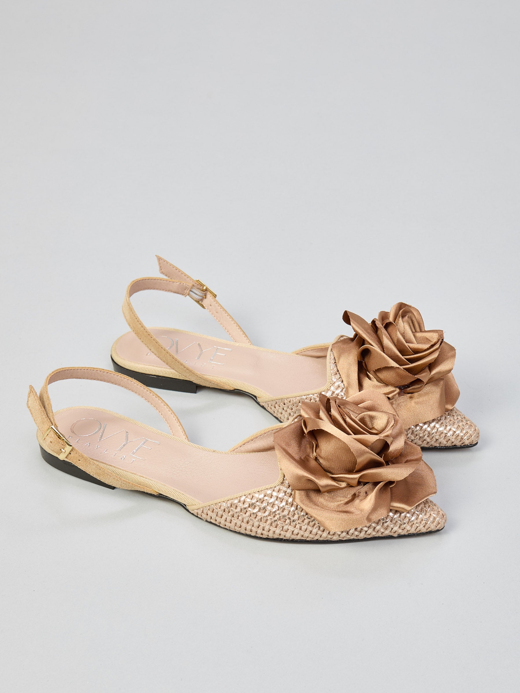 Fabric slingback ballet flats