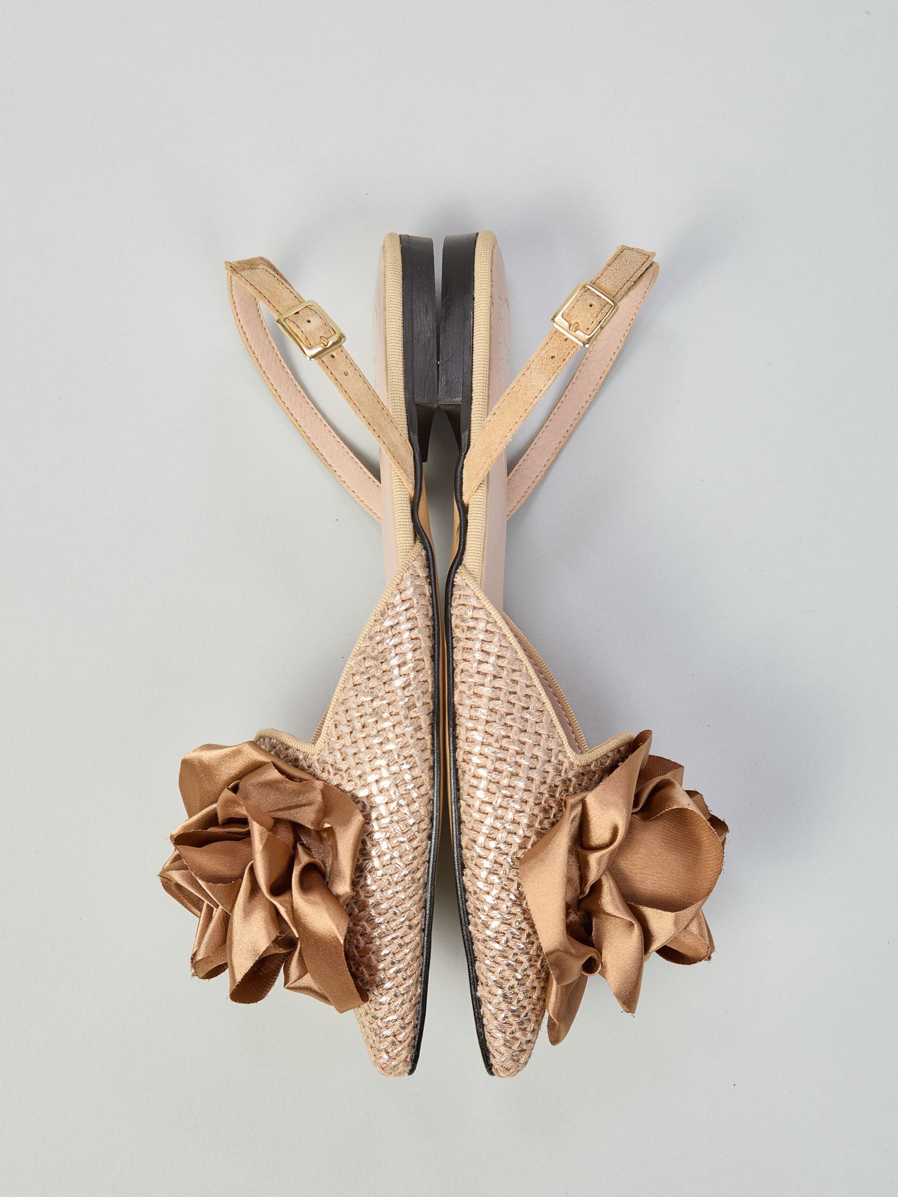 Fabric slingback ballet flats