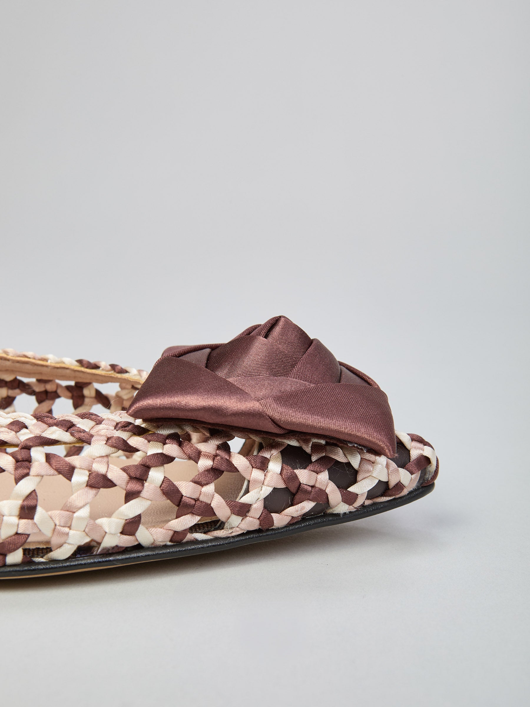 Woven slingback flats