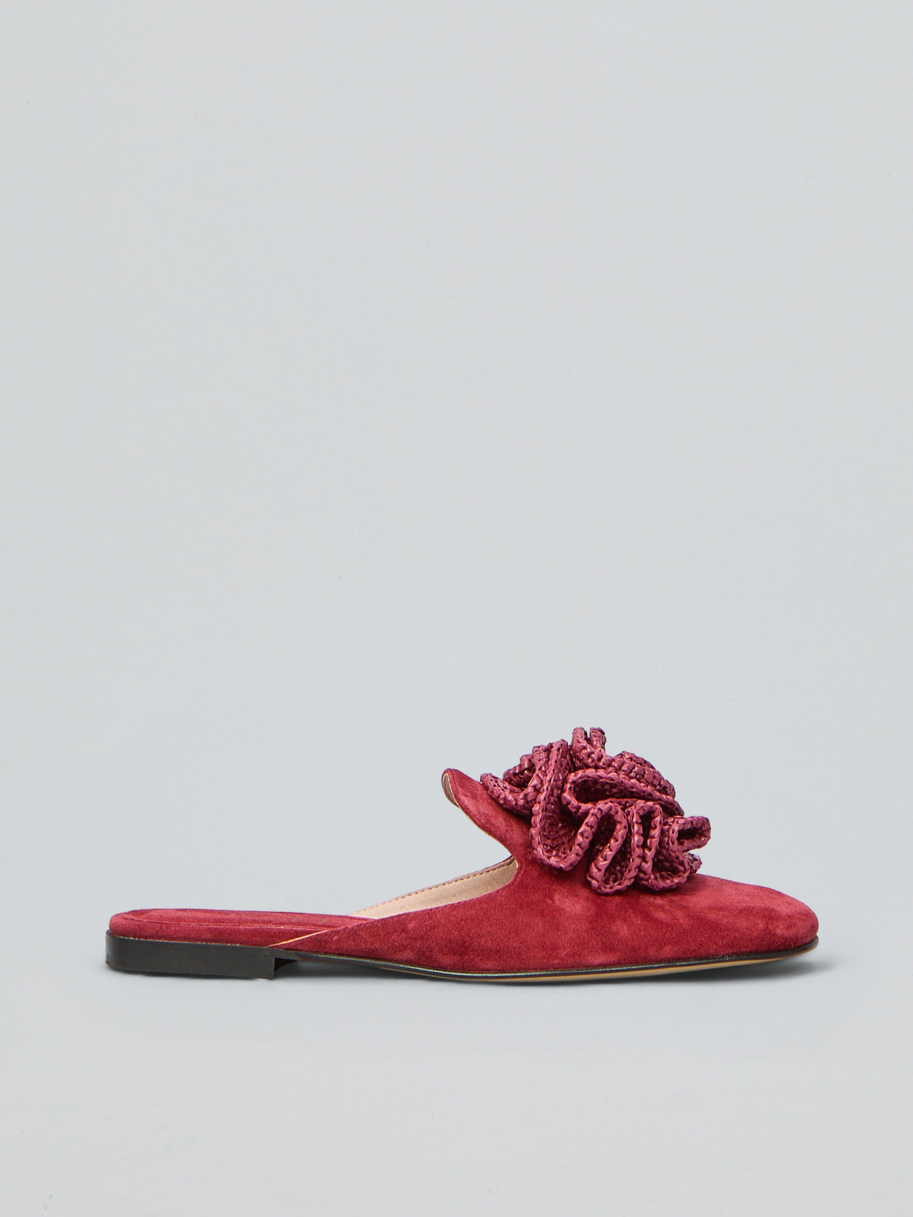 Suede mules