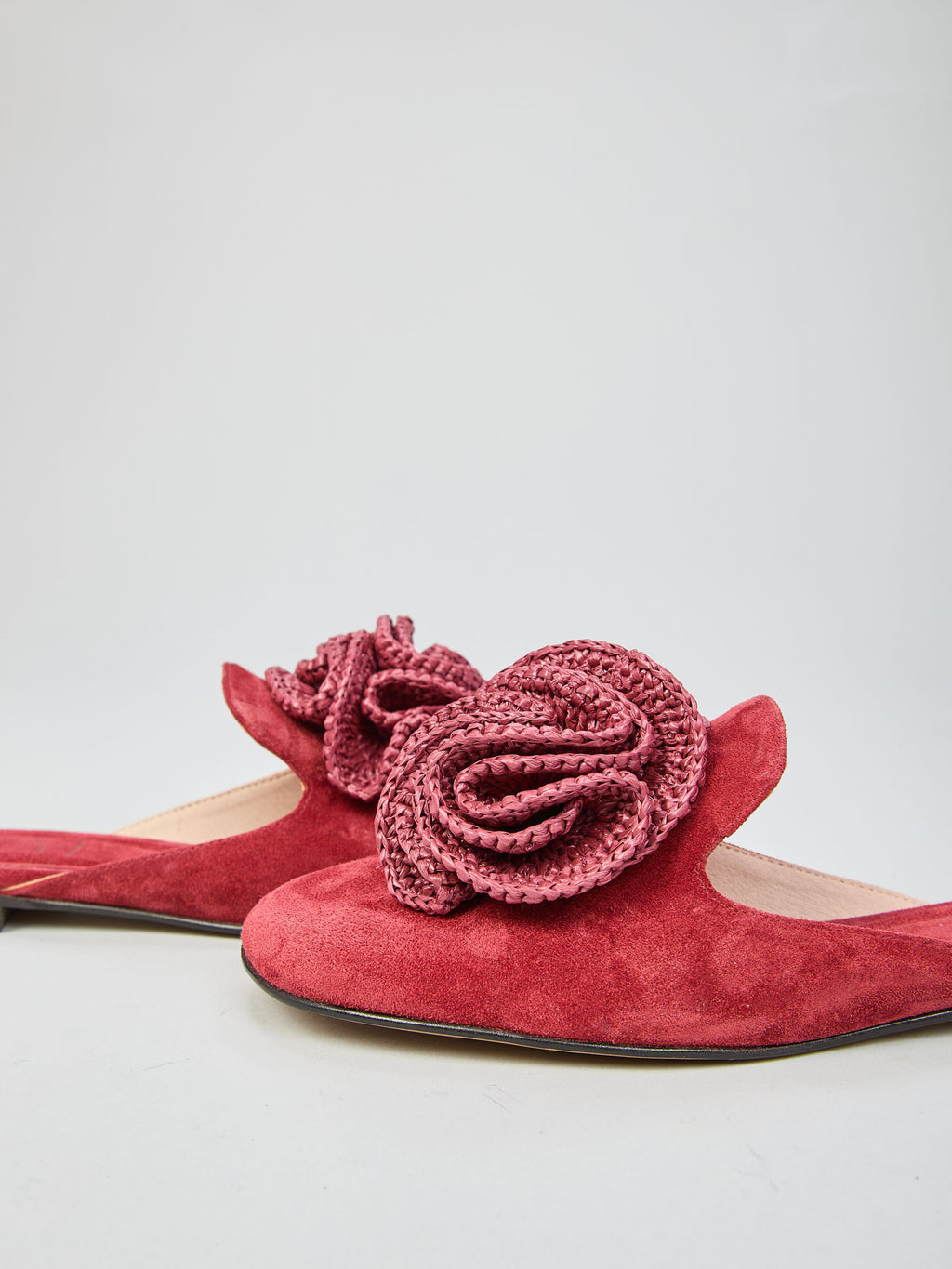 Suede mules