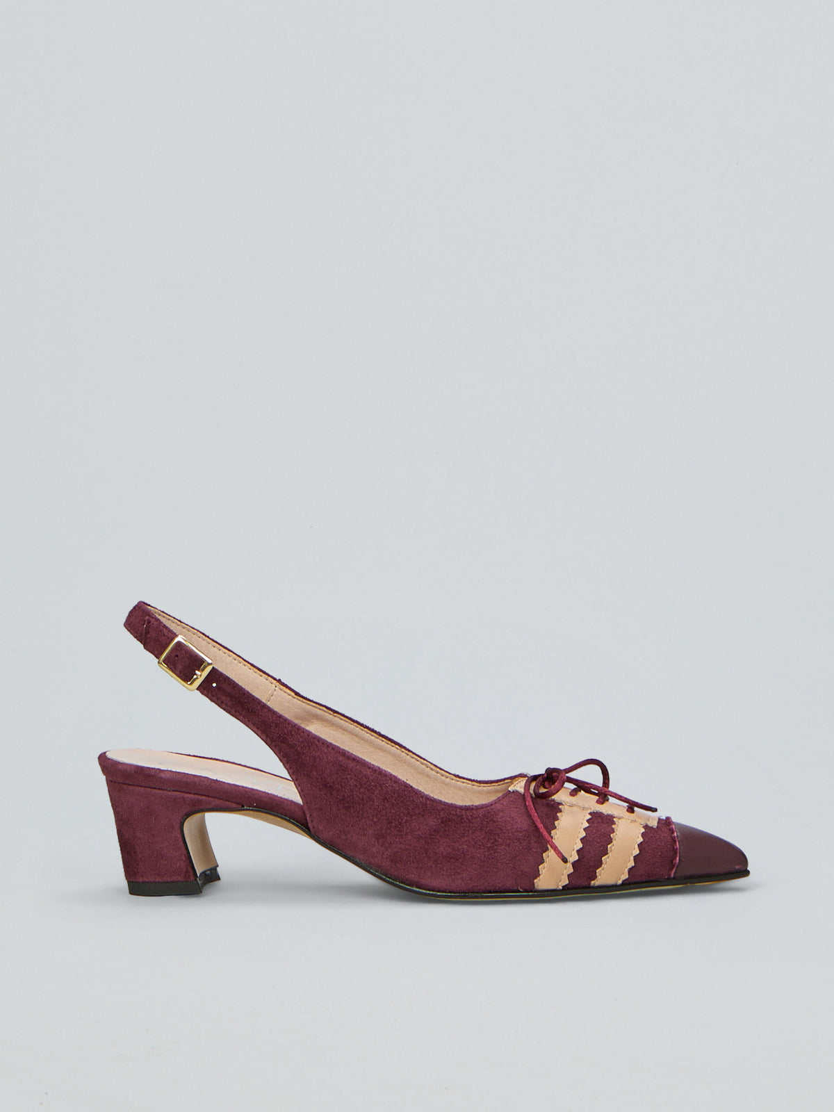 Suede slingback